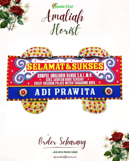 Papan Bunga Ucapan Selamat Unir Sirau
